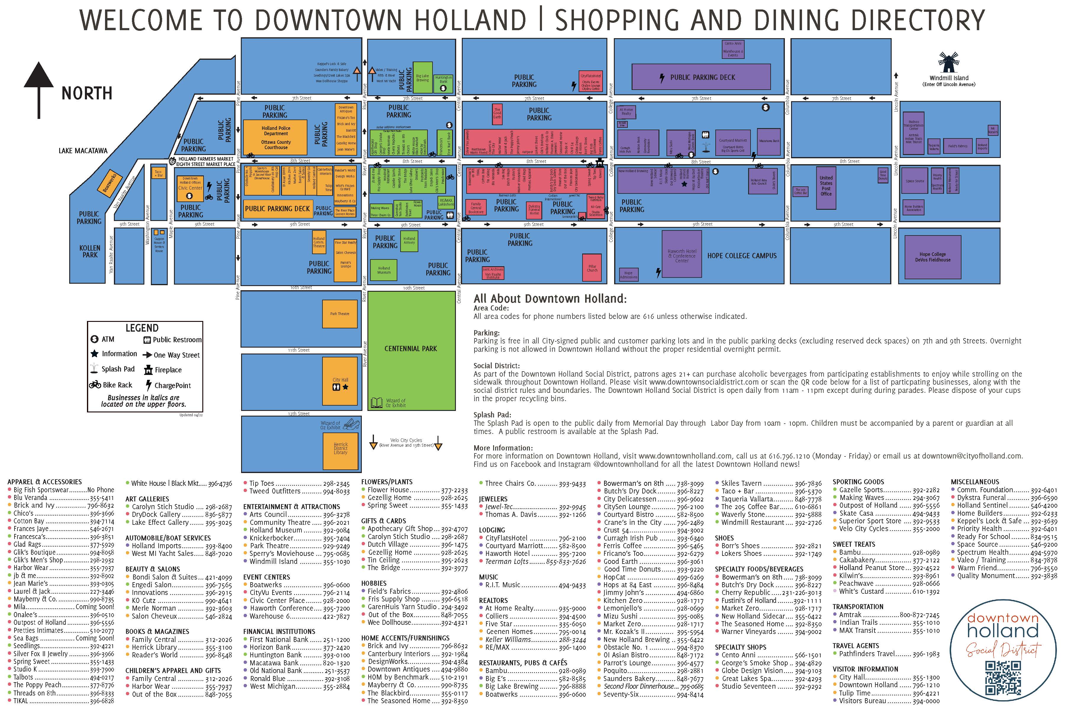 Downtown Map And Directory 
