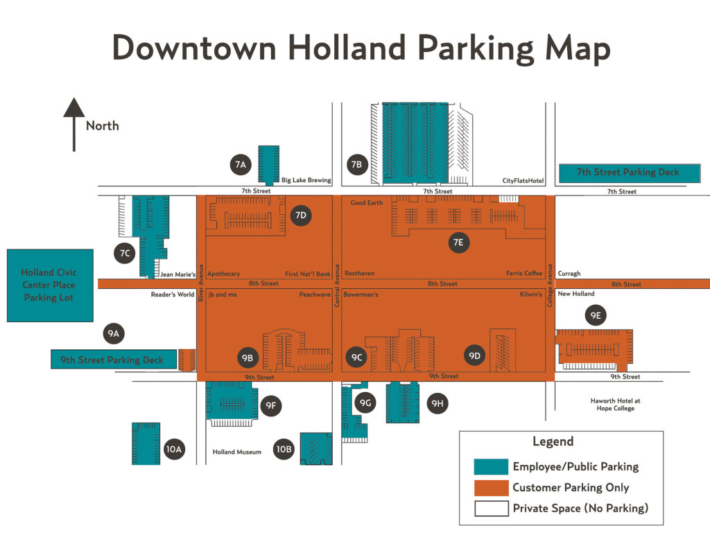 new holland parking only